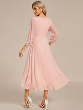 Load image into Gallery viewer, Color=Pink | Women's Knee-Length Wholesale Homecoming Cocktail Dresses With Short Sleeves-Pink 3