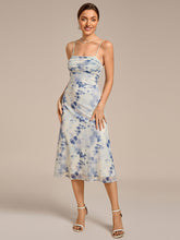 Load image into Gallery viewer, Color=Blue | Industrial Use Sleeveless High Stretch A-Line Cowl Neck Midi Wedding Guest Dresses-Blue 2