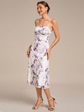 Load image into Gallery viewer, Color=Light purple print | Industrial Use Sleeveless High Stretch A-Line Cowl Neck Midi Wedding Guest Dresses-Light purple print 24