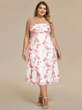 Load image into Gallery viewer, Color=Rooibos Tea | Industrial Use Sleeveless High Stretch A-Line Cowl Neck Midi Wedding Guest Dresses-Rooibos Tea 16