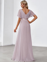 Load image into Gallery viewer, Simple Empire Waist Flowing Sleeves Evening Dress #Light Lilac