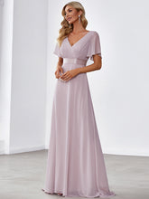 Load image into Gallery viewer, Simple Empire Waist Flowing Sleeves Evening Dress #Light Lilac