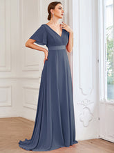 Load image into Gallery viewer, Simple Empire Waist Flowing Sleeves Evening Dress #Stormy