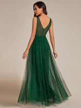 Load image into Gallery viewer, Color=Dark Green | Maxi Spaghetti Strap Sequin Hollow Wholesale Bridesmaid Dress-Dark Green 11