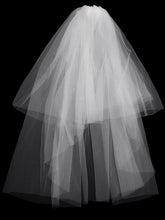 Load image into Gallery viewer, Color=White | Simple Half Sleeves Chiffon Wedding Dress With Belt-White 9