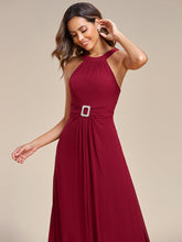 Load image into Gallery viewer, backless-halter-neck-rhinestone-wholesale-chiffon-evening-dresses-ee01899#Color_Burgundy