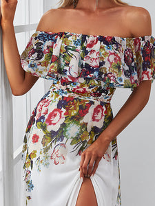 Color=As Picture | Floral A Line Split Wholesale Evening Dresses with Off Shoulders-As Picture 5