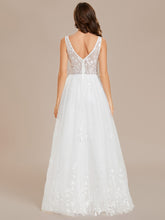 Load image into Gallery viewer, Color=White | Elegant Pure Sequins Pearl Beading Sweetheart Neck Appliques Wholesale Bridal Gowns Wedding Dresses-White 4