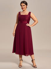 Load image into Gallery viewer, Color=Burgundy | Two Piece Suit Wholesale Chiffon &amp; Lace Mother of the Bride Dresses-Burgundy 4