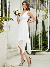 Load image into Gallery viewer, Color=Cream | Stunning Wholesale V Neck Lace & Chiffon Prom Dress For Women-Purple Cream 3