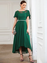 Load image into Gallery viewer, Color=Dark Green | Women'S Casual Boat Neck A-Line Midi Dress Wholesale-Dark Green 1