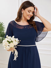 Load image into Gallery viewer, Color=Navy Blue | Women'S Casual Boat Neck A-Line Midi Dress Wholesale-Navy Blue 5