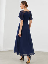 Load image into Gallery viewer, Color=Navy Blue | Women'S Casual Boat Neck A-Line Midi Dress Wholesale-Navy Blue 2
