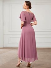 Load image into Gallery viewer, Color=Orchid | Women'S Casual Boat Neck A-Line Midi Dress Wholesale-Orchid 2