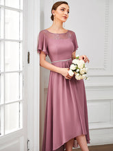 Load image into Gallery viewer, Color=Orchid | Women'S Casual Boat Neck A-Line Midi Dress Wholesale-Orchid 3