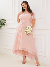 Load image into Gallery viewer, Color=Pink | Women'S Casual Boat Neck A-Line Midi Dress Wholesale-Pink 1