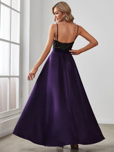 Load image into Gallery viewer, Color=Dark Purple | Sexy Backless Sparkly Prom Dresses For Women With Irregular Hem-Dark Purple 2