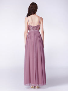 Color=Purple Orchid | Elegant A Line Long Tulle Bridesmaid Dresses Ep07392-Purple Orchid 11