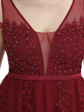 Load image into Gallery viewer, Color=Burgundy | Women's Fashion Sleeveless Wholesale Plus Size Party Dresses-Burgundy 5
