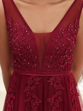 Load image into Gallery viewer, Color=Burgundy | Women's Fashion Sleeveless Wholesale Plus Size Party Dresses-Burgundy 5