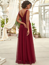Load image into Gallery viewer, Color=Burgundy | Women's Fashion Sleeveless Wholesale Plus Size Party Dresses-Burgundy 2