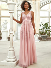 Load image into Gallery viewer, Color=Pink | Women's Fashion Sleeveless Wholesale Plus Size Party Dresses-Pink 3