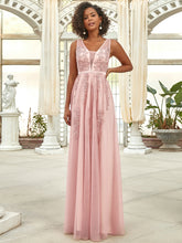 Load image into Gallery viewer, Color=Pink | Women's Fashion Sleeveless Wholesale Plus Size Party Dresses-Pink 4