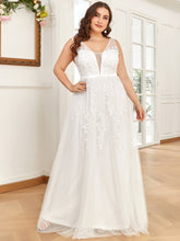 Load image into Gallery viewer, Color=White | Women's Fashion Sleeveless Wholesale Plus Size Party Dresses-White 1