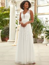 Load image into Gallery viewer, Color=White | Women's Fashion Sleeveless Wholesale Plus Size Party Dresses-White 4