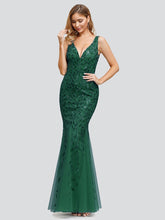 Load image into Gallery viewer, Plus Size Sequin Fishtail WholesaleEvening Dresses for Women EP07886