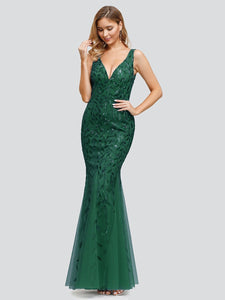 Plus Size Sequin Fishtail WholesaleEvening Dresses for Women EP07886