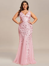 Load image into Gallery viewer, Plus Size Sequin Fishtail WholesaleEvening Dresses for Women EP07886