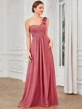 Load image into Gallery viewer, Maxi Long One Shoulder Chiffon Bridesmaid Dresses for Wholesale EP09768