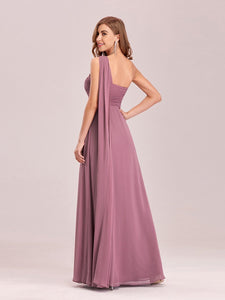 COLOR=Purple Orchid | One Shoulder Evening Dress-Purple Orchid 3