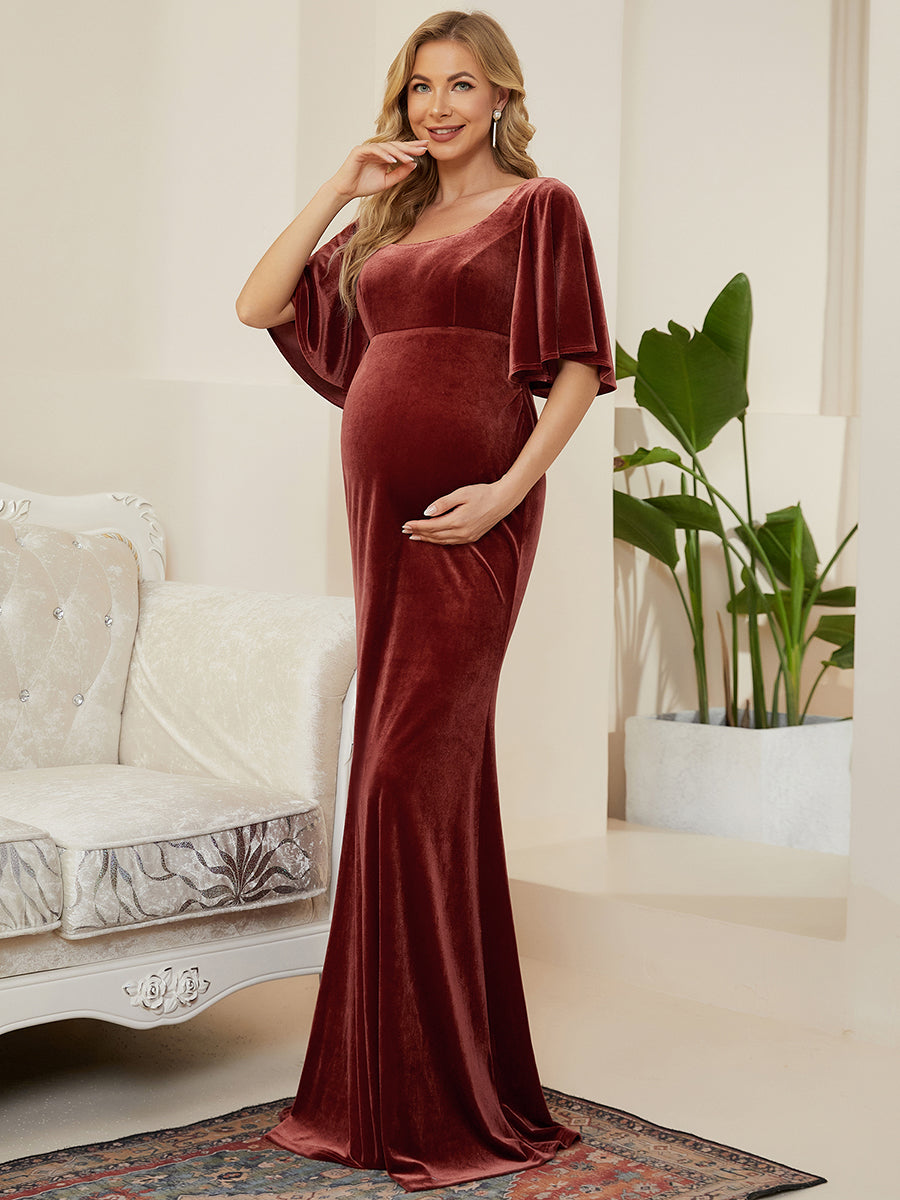 Off Shoulder Floor Length Wholesale Maternity Dresses – Efashiongirl  Wholesale