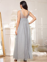 Load image into Gallery viewer, COLOR=Grey | Sultry Sleeveless Long Maxi Dress for Pregnant Women-Grey 2