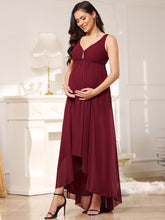 Load image into Gallery viewer, Color=Burgundy | Hot and Sexy Sleeveless Dress for Pregnant Women-Burgundy 3