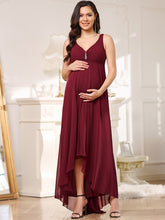 Load image into Gallery viewer, Color=Burgundy | Hot and Sexy Sleeveless Dress for Pregnant Women-Burgundy 4