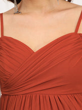 Load image into Gallery viewer, Color=Burnt orange | Adorable A Line Off Shoulder Wholesale Maternity Dresses-Burnt orange 5