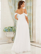 Load image into Gallery viewer, Color=Cream | Adorable A Line Off Shoulder Wholesale Maternity Dresses-Cream 2