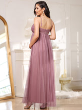 Load image into Gallery viewer, Color=Orchid | Deep V Neck Floor Length A Line Wholesale Maternity Dresses-Orchid 2