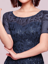 Load image into Gallery viewer, Women's Floral Sequin Print Fishtail Tulle Dresses for Party EZ07707