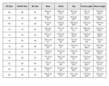 Load image into Gallery viewer, size chart