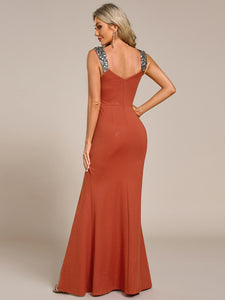 Plus Glitter Split Wholesale Evening Dresses