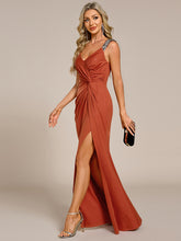 Load image into Gallery viewer, Glitter Split Wholesale Evening Dresses