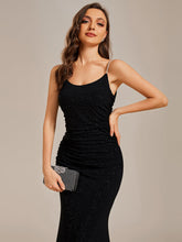 Load image into Gallery viewer, Mermaid Spaghettie Straps Wholesale Evening Dresses#Color_Black