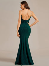 Load image into Gallery viewer, Mermaid Spaghettie Straps Wholesale Evening Dresses#Color_Dark Green