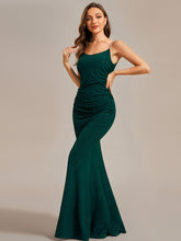 Load image into Gallery viewer, Mermaid Spaghettie Straps Wholesale Evening Dresses#Color_Dark Green