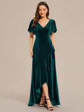 Load image into Gallery viewer, Color=Dark Green | Maxi Long Sequin Wholesale Evening Dress with Long Sleeves-Dark Green 6