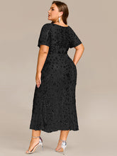 Load image into Gallery viewer, Color=Black | Bulk Order | Bodycon Fishtail Paillette Pleated Evening Gown-Black 7